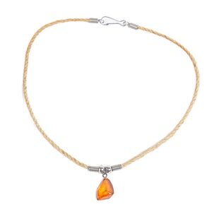Amber Boho Choker Necklace Y2K